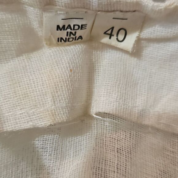 Elegant Indian Wedding Anarkali Cream and Purple Embroidered Dress Size Medium - Picture 9 of 11